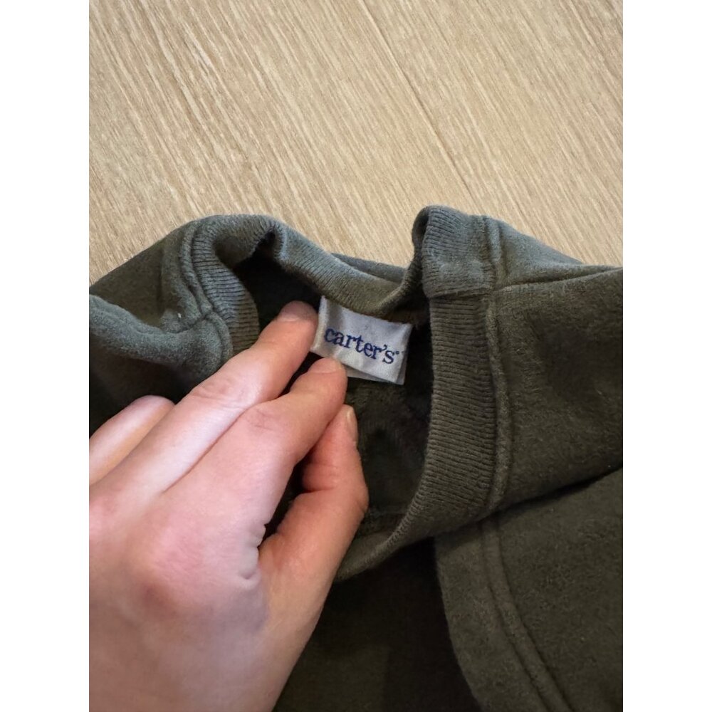 Carter’s Vintage Green Heavyweight Sweatshirt 2T - Picture 5 of 5